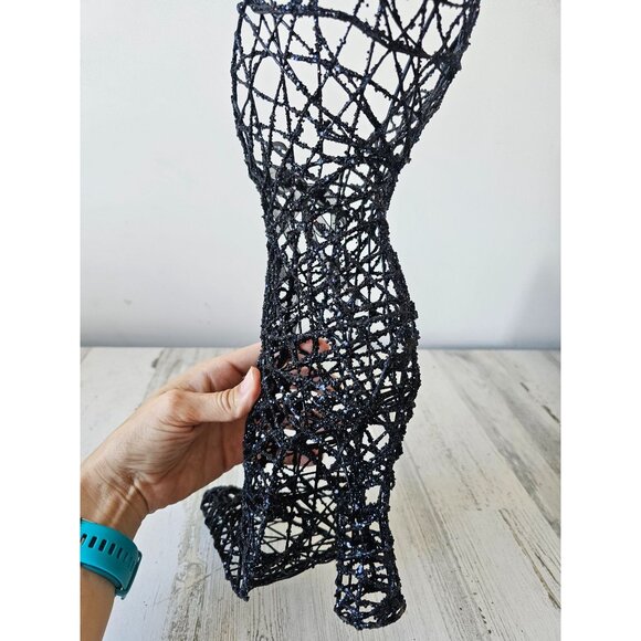 Glitter sparkle witch boot large decor life-size Halloween decor centerpiece uni - Picture 6 of 11